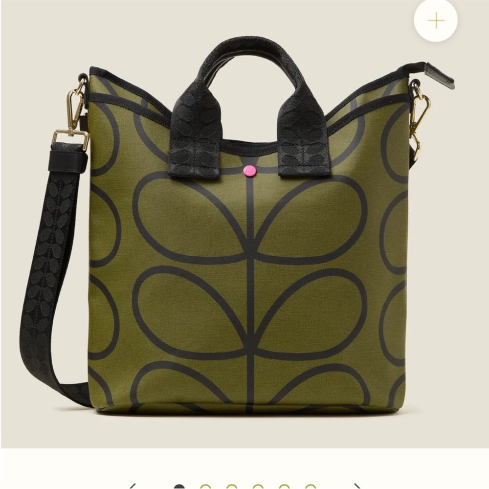orla kiely carry grab bucket bag